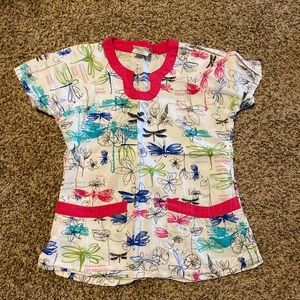 UA Scrubs Dragonfly Scrub Top DONATING SOON!!